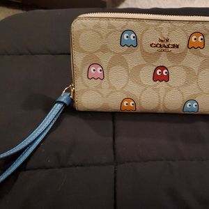 Coach Pac man ghosts wallet